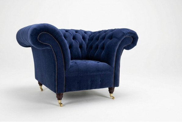 Sessel Design Bank Sofa Zitplaatsen Fluweel Lounge Club Bekleding Luxe Oor Zit Relax