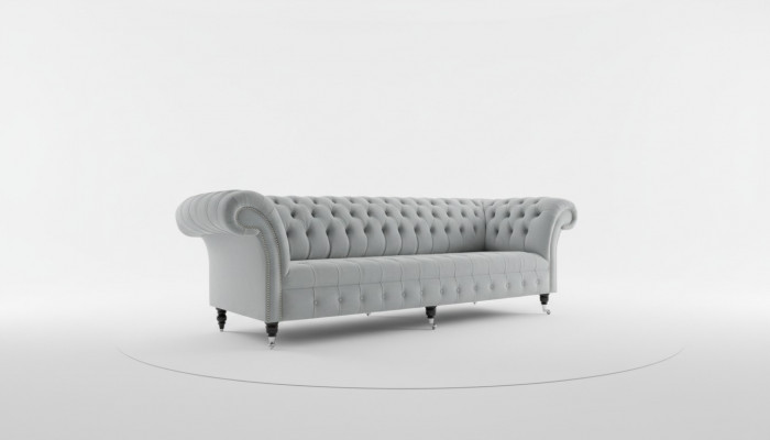 Textielbankstoffencouch Chesterfield grote banken xxl banken zitkussens 265cm