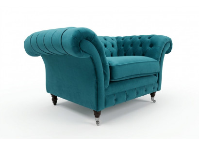 Chesterfield Sofa Bank Bekleding Set 1,5-Zits Sofa's Klassiek Eenzitter