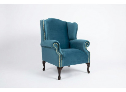 Oorfauteuil Chesterfield Sofa Bank Bekleding 1-zits Fauteuil Banken Textiel Turkoois