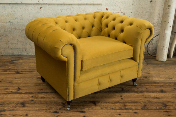Lounge Luxus Televisie Club Bekleding Zitbank Fauteuil Design Bank Sofa Chesterfield