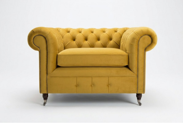 Lounge Luxus Televisie Club Bekleding Zitbank Fauteuil Design Bank Sofa Chesterfield
