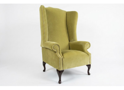 Oorfauteuil Chesterfield Sofa Bank Bekleding 1-zits Fauteuil Banken Textiel Geel