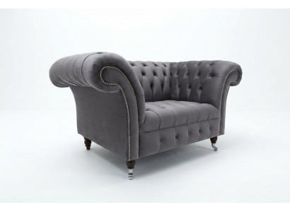 Chesterfield Sofa Bank Polster Garnituur 1,5-zits Sofa's Klassieke Eenzitter