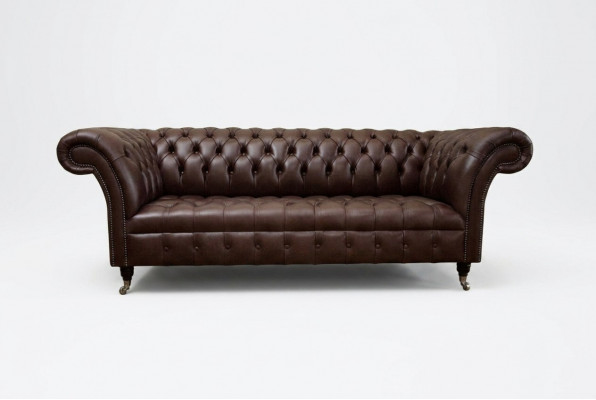 Bruine Chesterfield bank Luxe bank Designer bankstellen