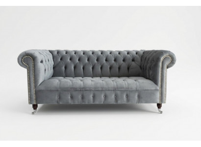 Chesterfield 3-zits designerbank gestoffeerde banken sofa's stof textiel driezits.