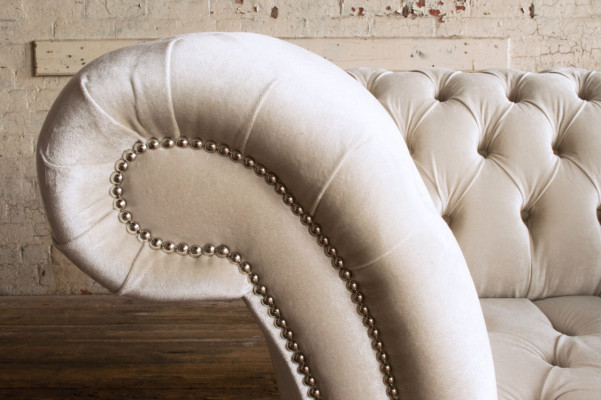 Chesterfield Sofa Bankstel Bekleding Set 1,5-Zits Sofa's Klassieke Eenzitter