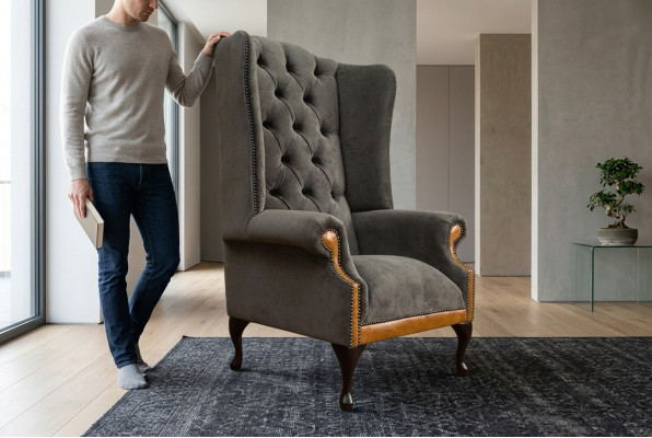 Chesterfield fluwelen fauteuil sofa stoffering sofa's design luxe bank relax televisie nieuw