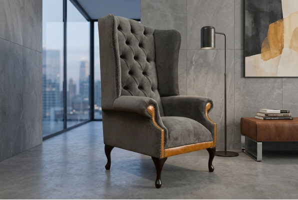 Chesterfield fluwelen fauteuil sofa stoffering sofa's design luxe bank relax televisie nieuw