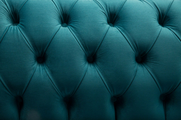 Sofa's Chesterfield 3-zitsbank Bekleding Zit Textiel Stof Leer Banken Turkoois