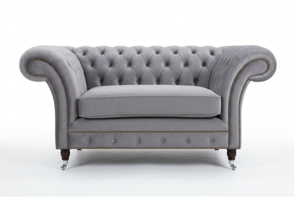 Chesterfield Sofa Bank Bekleding Set 1,5 Zitbank Klassiek Eenzitter