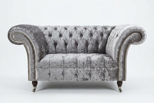 Fauteuil Bekleding Meubels Chesterfield Bank Textiel Leer Stof Sofa Eenzitter Zilver