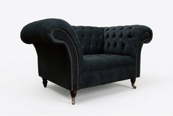Zwart sofa bankstel bekleding Chesterfield zitmeubels textiel stof leer banken nieuw