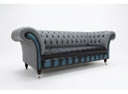 Ontwerper Chesterfield grijze bankstellen gestoffeerde bankstellen Textiel Relax meubels