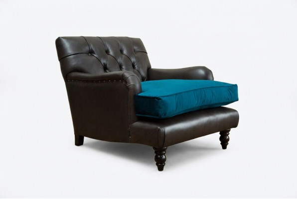 Lounge Luxe Televisie Club Bekleding Zitter Fauteuil Ontwerp Bank Sofa Relax Leer