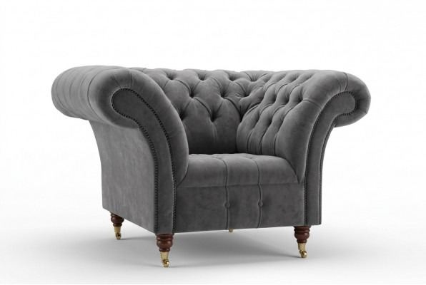 Fauteuil Metaal Design Lounge Club Stoel Zit Relax Luxe Kamer Wacht Nieuw Bekleding