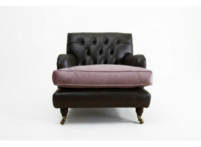 Fauteuil Televisie Zit Club Lounge Textiel Leer Elegant Design Chesterfield Bekleding