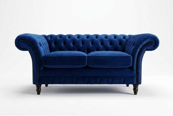 Chesterfield Sofa 2-zits Bekleding Designer Banken Sofas Garnituur Tweezitter