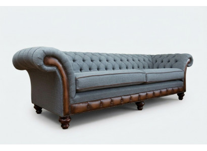 Chesterfield leren bankstel, stoffen bank, bank, bank, gestoffeerd, woonkamer op maat gemaakt