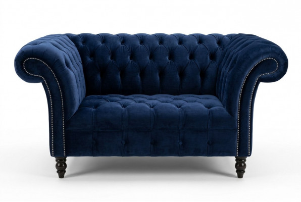 Chesterfield Sofa Bankstel Bekleding Set 1,5-zits Banken Klassieke Eenzitter