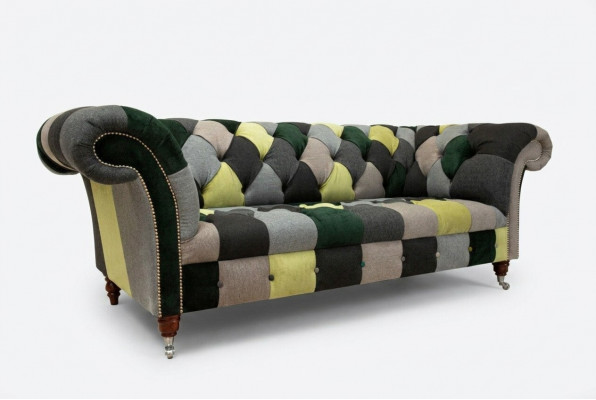 Driepersoonsbank Bekleding Design Bank 3-zits Bankstellen Driepersoons Chesterfield Nieuw