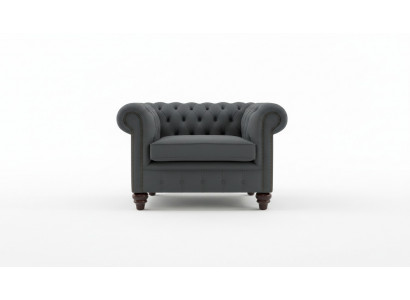 Chesterfield Design Fauteuil Bank Bekleding Luxe Textiel Banken 1-Zits Eénzitter