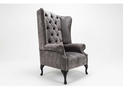 Oreille fauteuil eenzitter sofa bank relax bekleding Chesterfield fluweel leer stof
