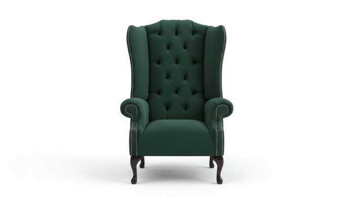 Chesterfield oorfauteuil 1-zits gestoffeerde bank sofa relax tv-meubel.