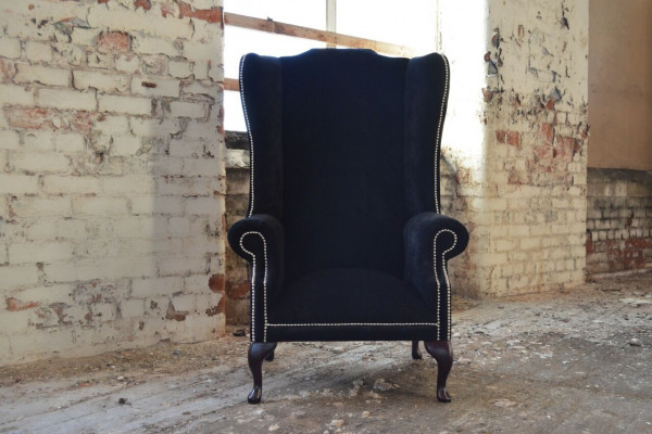 Fauteuil 1-zits Relax Bekleding TV Chesterfield Textiel Sofa Fluweel Nieuw