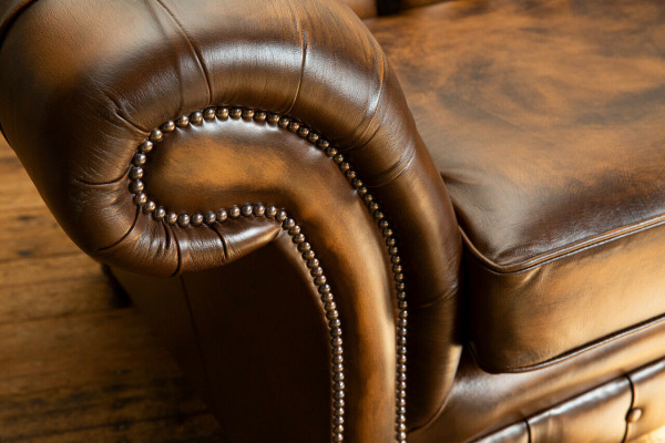 Chesterfield Bank 4-zits Woonkamerbank Banken Bekleden Bankstellen Nieuwe XXL Groot