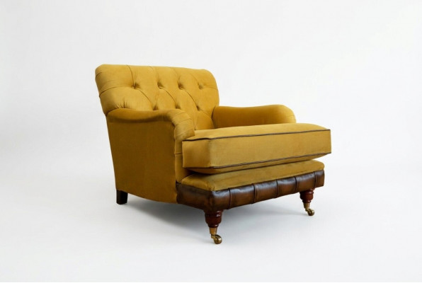 Fauteuil Bank Sofa Ontspannen Leer Lounge Bekleding Zitter Luxe Televisie Design Club