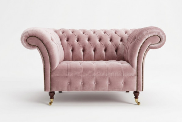 Fauteuil Bekleding Meubilair Chesterfield Roze Bank Textiel Leer Stof Sofa Eenzitter