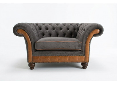 Eenpersoons stoel televisie clubbank sofa Chesterfield origineel Engeland meubels nieuw