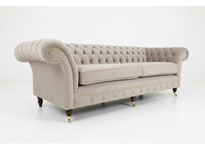 Sofa 4 zits XXL bank Zit kussens Banken Chesterfield Design