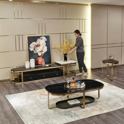 Woonkamer Set Bijzettafel Salontafel Tafel 3-delig. Compleet.