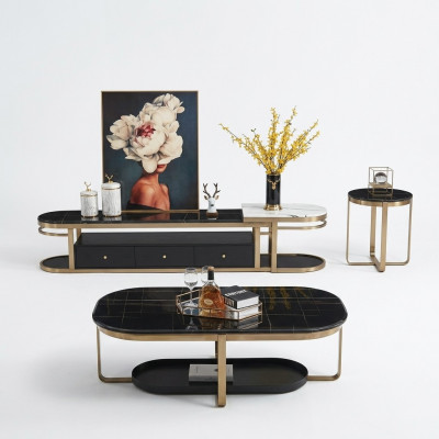 Woonkamer Set Bijzettafel Salontafel Tafel 3-delig. Compleet.