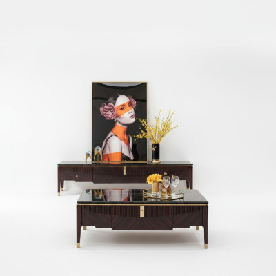 Salontafel hout tafel bijzettafel bank tafels marmer woonkamer design meubels.