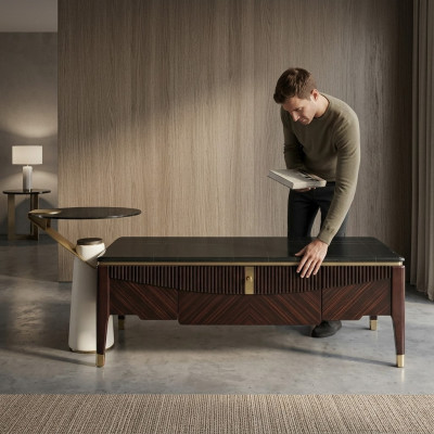 Moderne salontafel tafel bank ontwerp tafels hout decor woonkamer bijzettafel