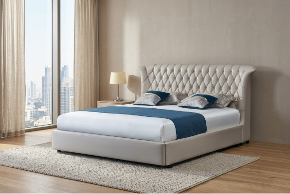 Bed met gestoffeerd bed Frame Bed Frame Designer Hotel Chesterfield Luxury Design