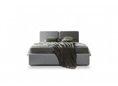 Klassieke designer bed slaapkamer textiel leer stoffering 140x200 meubel frame