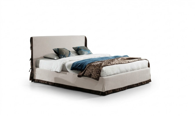 Klassieke stijl bedden, leren tweepersoons hotelbed, moderne slaapkamermeubels hout.