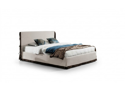 Klassieke stijl bedden, leren tweepersoons hotelbed, moderne slaapkamermeubels hout.