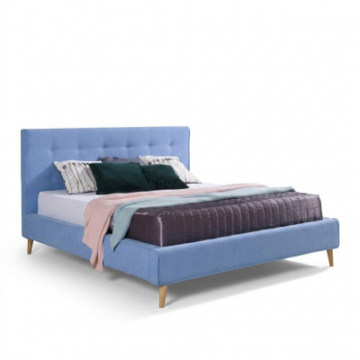 Hotel Chesterfield Luxe Bed Blauw Slaapkamer Engelse Bedden 180 x 200cm Nieuw
