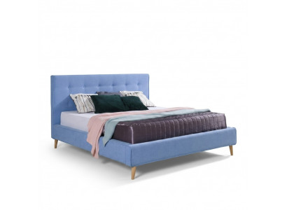 Hotel Chesterfield Luxe Bed Blauw Slaapkamer Engelse Bedden 180 x 200cm Nieuw