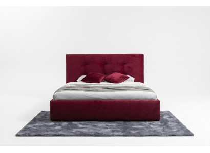 Bordaux 160x200 Bed Slaapkamer Bedden Textiel Leder Hotel Luxe Gestoffeerd Groot