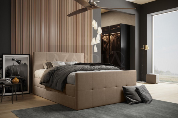 Chesterfield bed gestoffeerd tweepersoonsbed bedden xxl design luxe boxspringbed