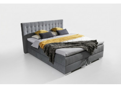 Chesterfield design bed textiel fluweel stoffering fluweel hotelbedden slaapkamer nieuw