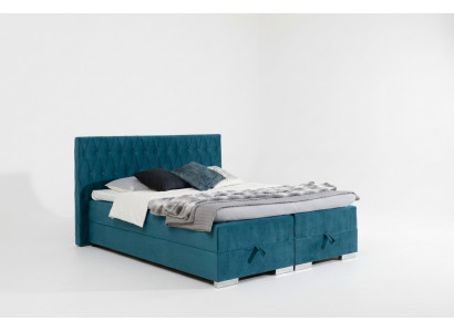 Boxspringbed incl. matras bed dubbel bedden hotel bekleding slaapkamer nieuw