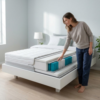 Matratze Exclusieve Matrassen met Viscoschuim Kern 7 Zones Luxe Slaapkamer 140x200cm