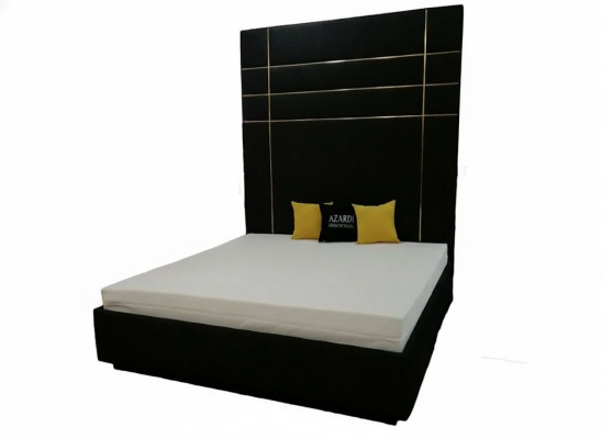 Hotel dubbel leder textiel bed slaapkamer gestoffeerd luxe bedden modern design